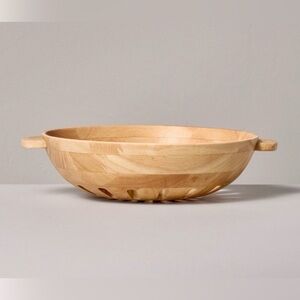 Hearth & Hand Wooden Harvest Serving Bowl Natural 42 oz. NWT